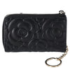 Chanel Black Camellia Keypouch
