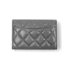 Chanel Grey Flap Cardholder