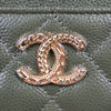 Chanel Dark Green Flat Cardholder