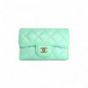 Chanel Flap Wallet Green