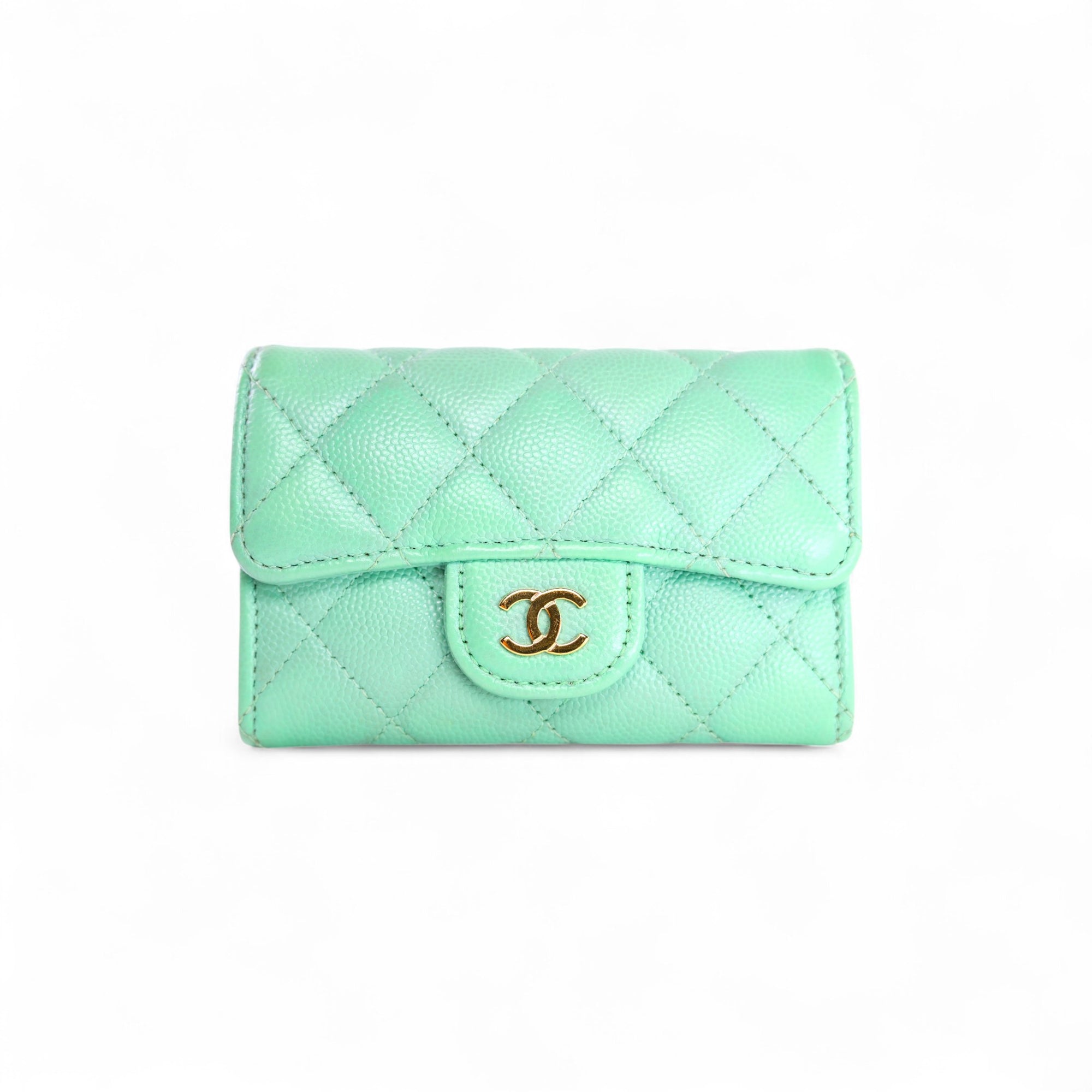 Chanel Flap Wallet Green