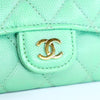 Chanel Flap Wallet Green