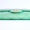 Chanel Flap Wallet Green