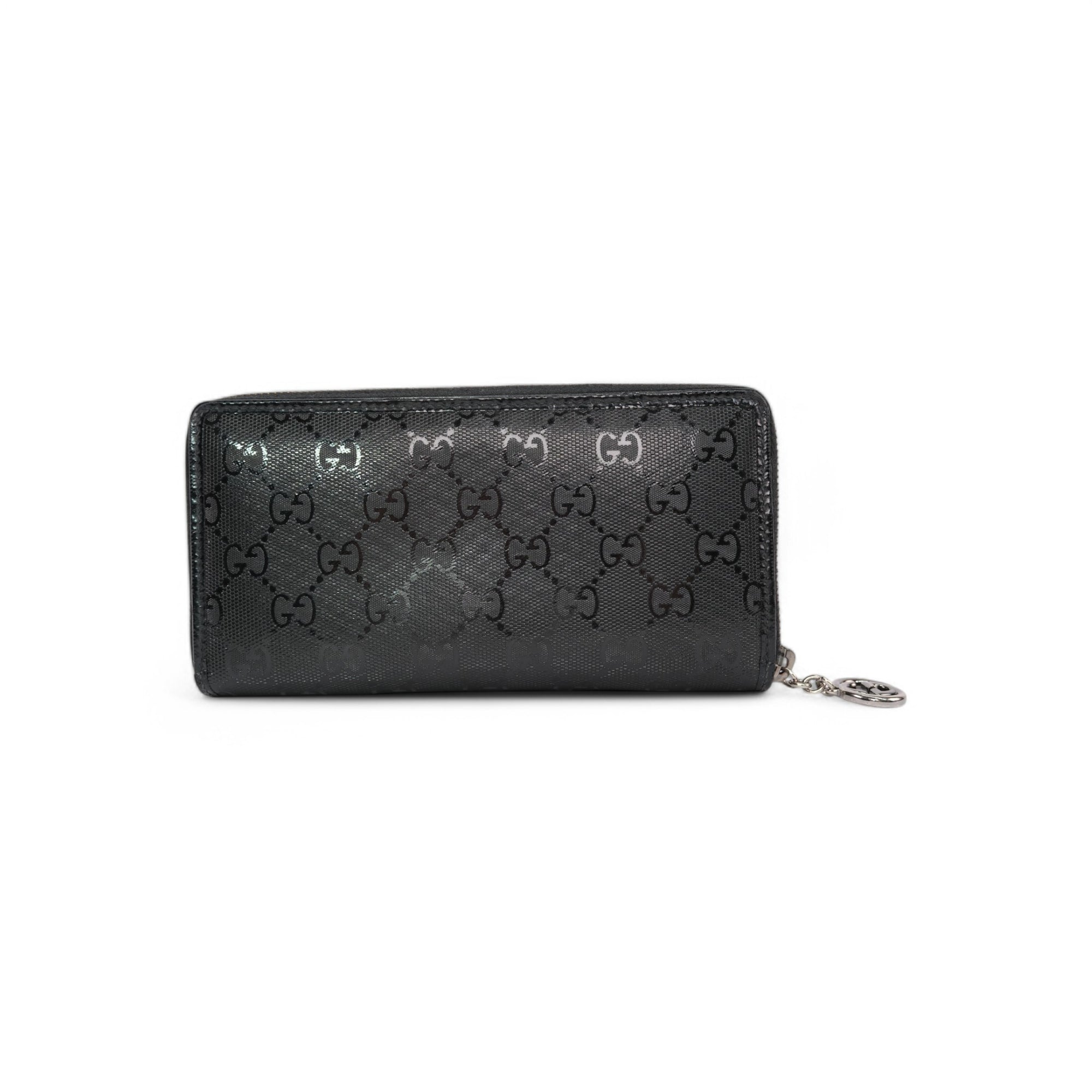 Gucci GG Emblem Zip Around Wallet