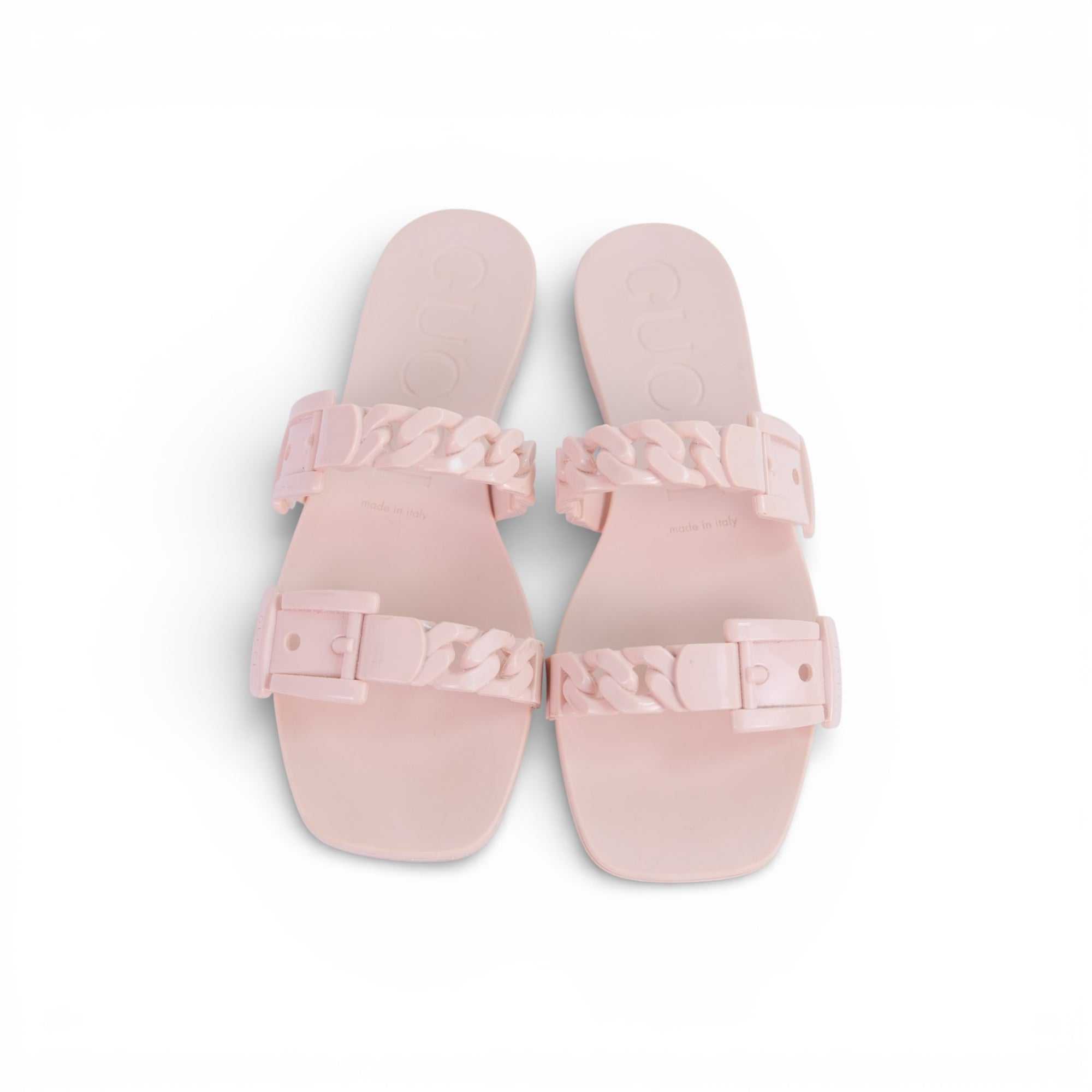 GG Pink Rubber Slides