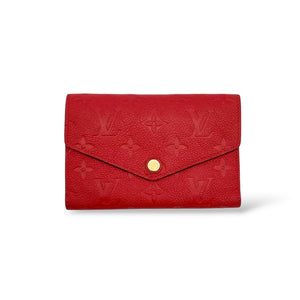 Louis Vuitton Red Empreinte Wallet