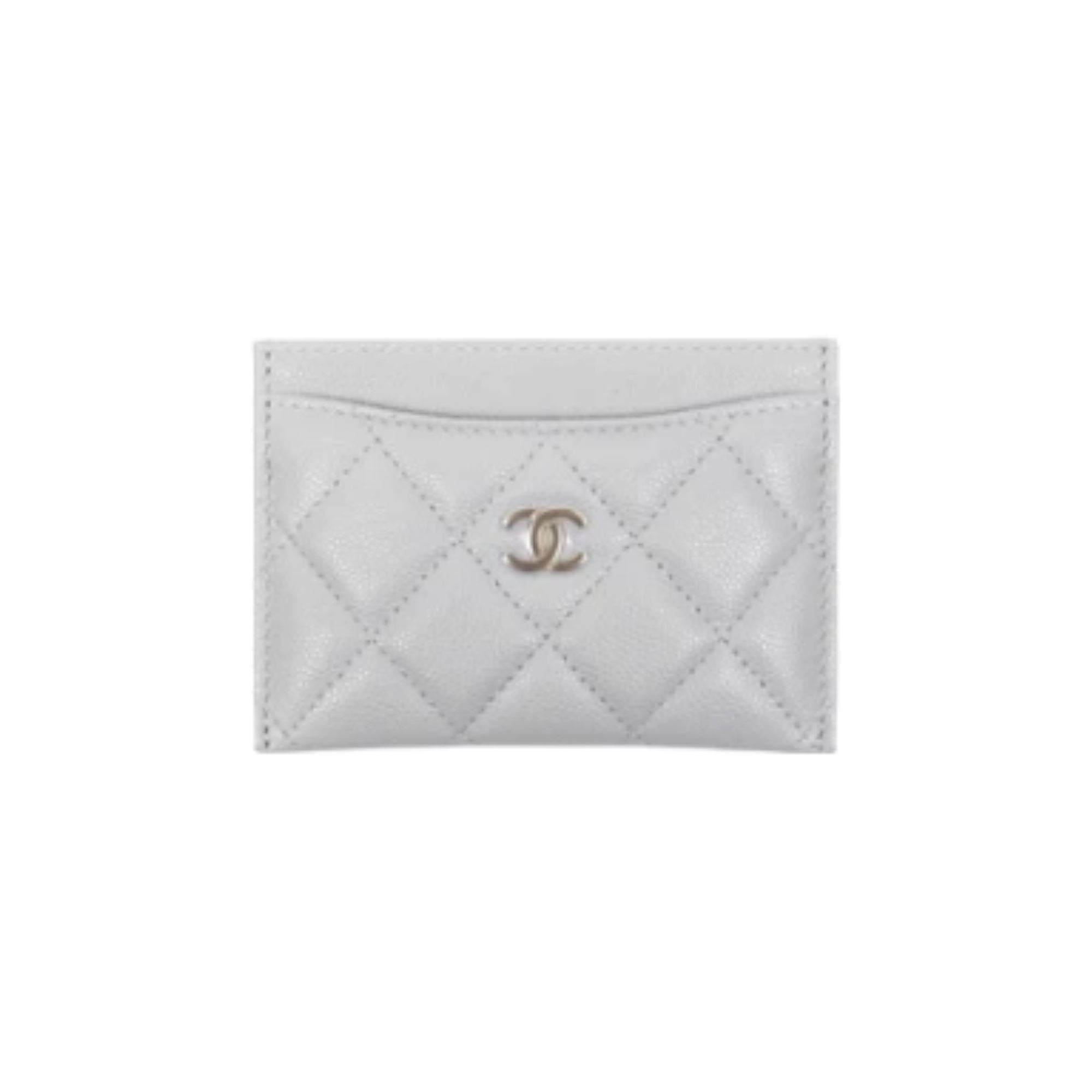 Chanel Classic Flat Card Holder Grey