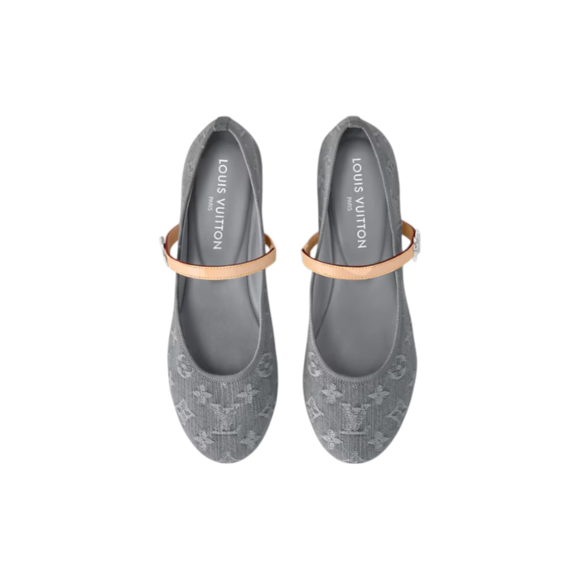 Louis Vuitton Gris Romy Flat Ballerina