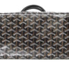 SLG Luxury black Goyardine canvas Saint Louis tote bag base view showing the iconic chevron pattern