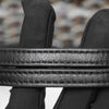 SLG Luxury Goyard Saint Louis tote bag featuring detailed black leather handle stitching and chevron canvas pattern
