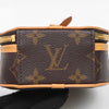 SLG Luxury Louis Vuitton Boîte Chapeau Souple Mini in brown monogram coated canvas with natural cowhide leather trim.